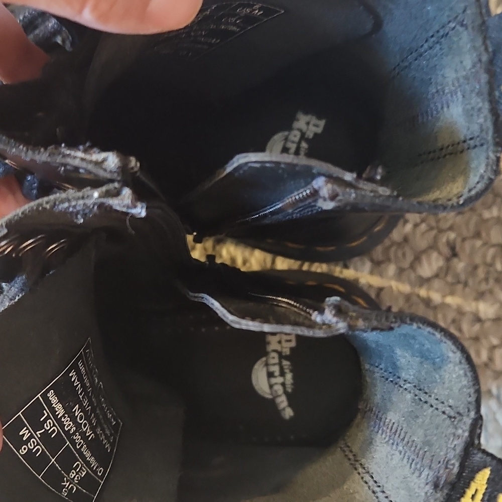 Dr. Martens Black Combat Boots - Picture 8 of 9